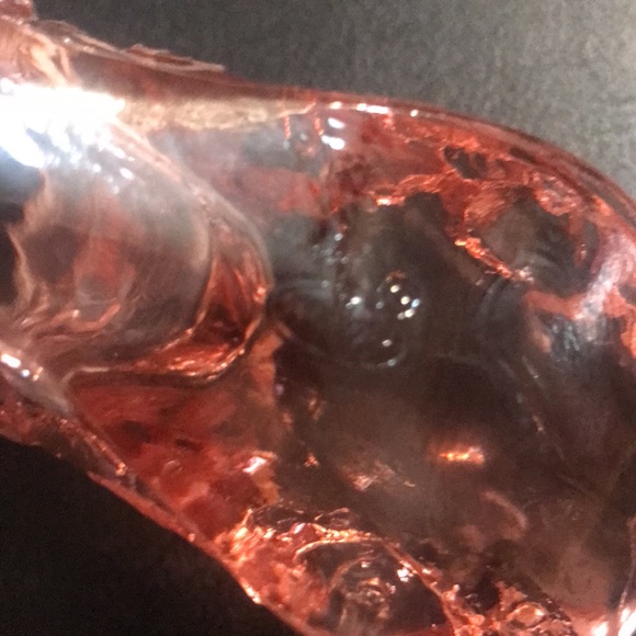 Fenton Cranberry Rose Glass Slipper Shoe - Picture 4 of 6